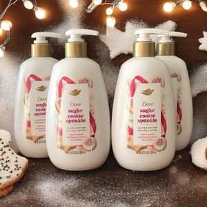 4 PACK DOVE Limited Edition Holiday Hand‎ Wash Sugar Cookie Sprinkle
